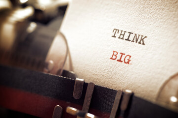 Think big text