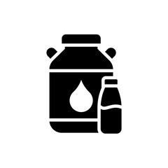 Milk vector icon style illustration in solid. EPS 10 File