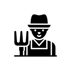 Gardner vector icon style illustration in solid. EPS 10 File