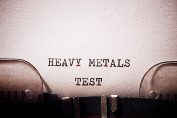 Heavy metal test