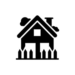 Home vector icon style illustration in solid. EPS 10 File