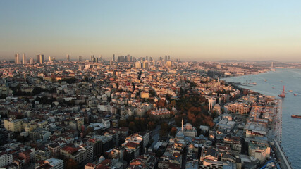 aerial view of istanbul city. view of the city of istanbul Turkey