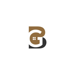 BG real estate vector logo template