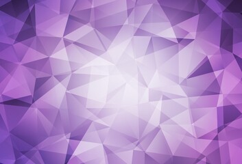 Light Purple vector low poly background.