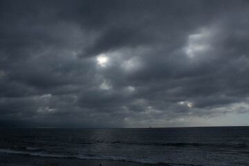 Nubes grises en vallarta