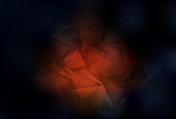 Fototapeta premium Dark Red vector triangle mosaic template.