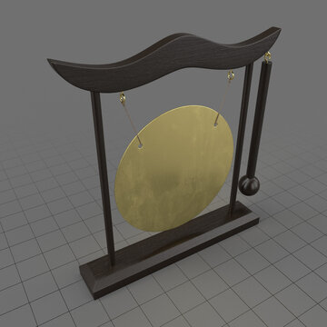 Decorative table gong