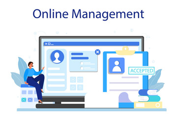 Personnel management online service or platform. Business recruitment