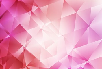 Light Pink vector abstract polygonal pattern.