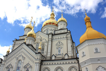 Fototapeta na wymiar Church of All Saints in Pochayiv Lavra in Ukraine