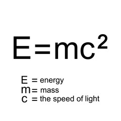 Albert Einstein Theory of relativity, vector illustration