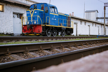 Obraz premium Train at the railway