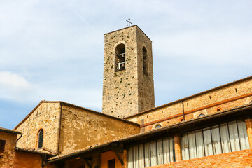 Fototapeta premium San Gimignano, Italy. Beautiful architecture of San Gimignano, small city in Toscana region.