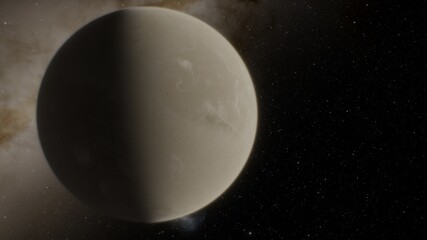 Naklejka premium Planets and galaxy, science fiction wallpaper. Beauty of deep space. Billions of galaxy in the universe Cosmic art background 3d render 