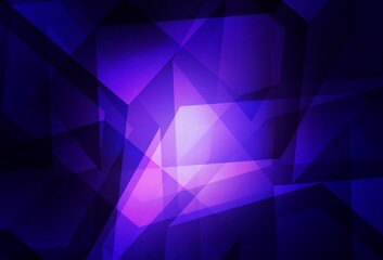 Fototapeta premium Dark Purple vector polygonal background.
