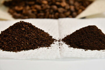 coffee beans on the ground