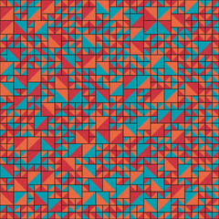 Fototapeta premium Abstract Geometric Pattern generative computational art illustration