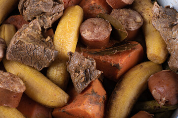 Photo of Cozido healthy Brazilian food close up
