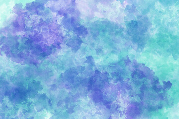 Fototapeta na wymiar Abstract purple blue teal sponge textured background