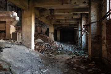 Fototapeta na wymiar ruins of abandoned building