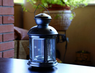 old oil lamp