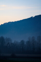 sunrise in the mountains