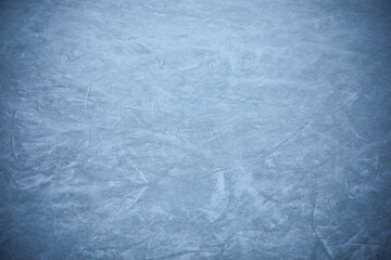 Fototapeta na wymiar Frozen ice skating surface as background. Winter season