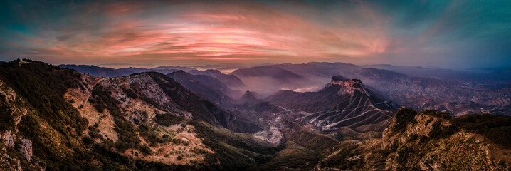 Sunrise in Mirador Cuatro Palos, Pinal de Amoles, Querétaro, México