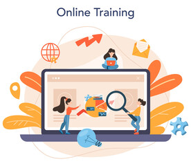 Website analyst online service or platform. Web page improvement