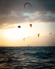 sunset over the sea