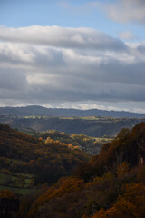 Paysage d'automne en Aveyron