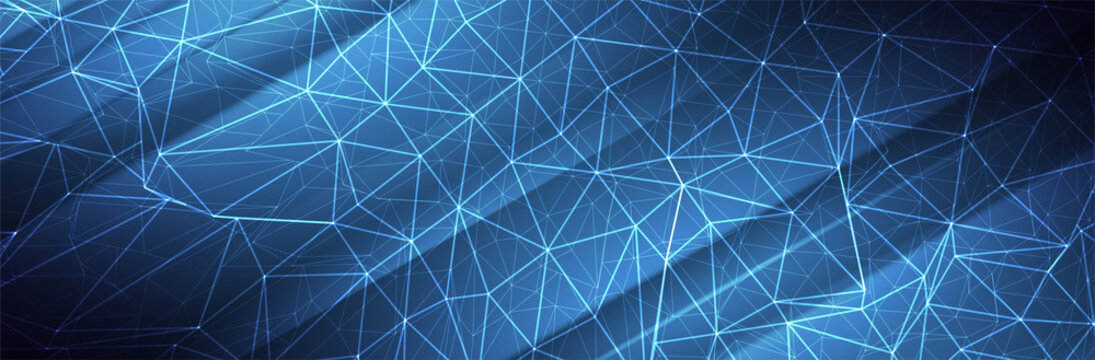 Futuristic blue background. Line structure. Technology vector illustration
