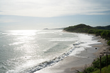 beach in the morning Nicaragua, Magnific Rock