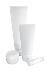 3d render of tubes on white background