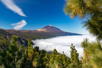Tiede Mountain in the clouds Tenerife Spain
