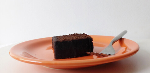 Chocolate  cake piece, São Paulo, Brazil