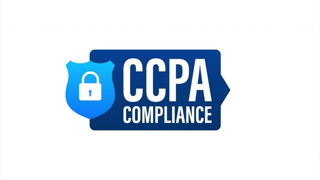Ccpa, great design for any purposes. Security icon. Website information. Internet security. Data protection.