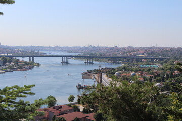 Fototapeta na wymiar Reisen, Goldenes Horn, Bosporus, Istanbul, Türkei, Meer