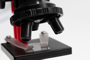 Red microscope for Science and education