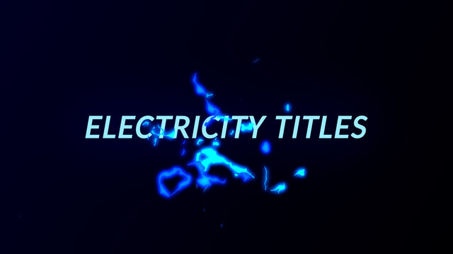 Cool Cartoon Electricity Titles