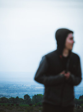 Young People Climbing The Mountain