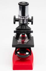 Red microscope for Science and education