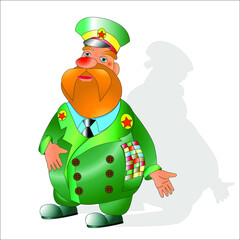 illustration of an person with a hat