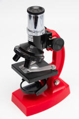Red microscope for Science and education