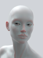 portrait of an artificial person