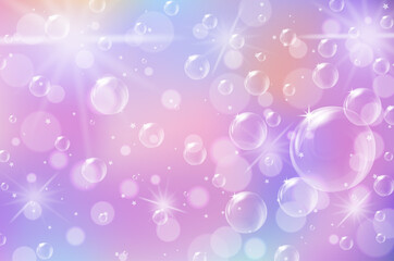 Magic fairy tale pastel sky background