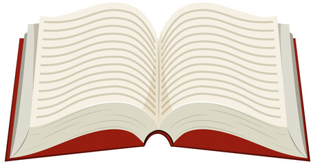 Book on white background