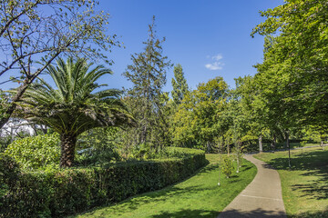 Ducontenia Park - 33,000m2 of gardens a short walk from the city center. Saint Jean de Luz. Pyrenees-Atlantiques department in southwestern France.