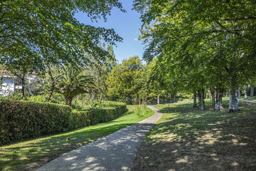 Ducontenia Park - 33,000m2 of gardens a short walk from the city center. Saint Jean de Luz. Pyrenees-Atlantiques department in southwestern France.