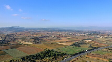Obraz premium survol des vignes dans le sud de la France